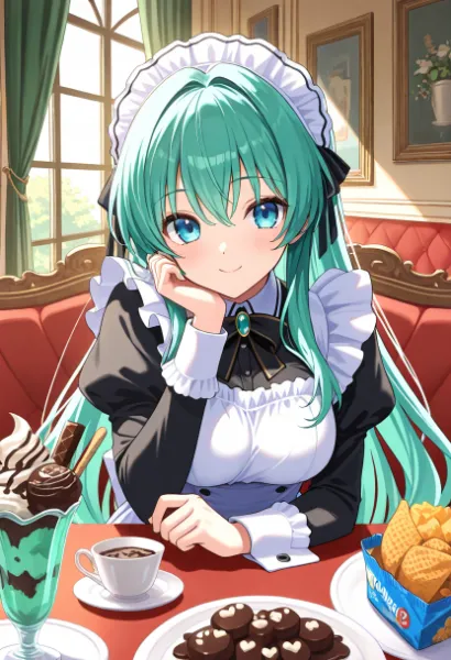 メイド達の甘い秘密のティータイム