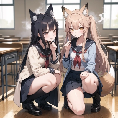 やさぐれる狐
