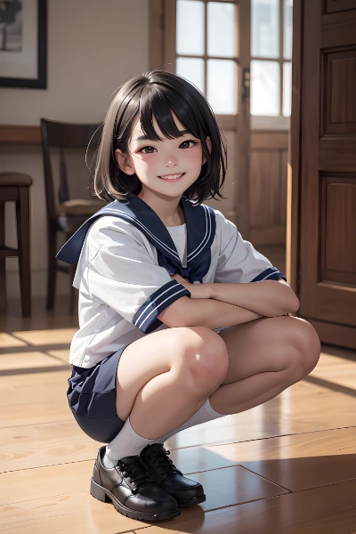 折り曲げた足　ムニっとしたところが良いね