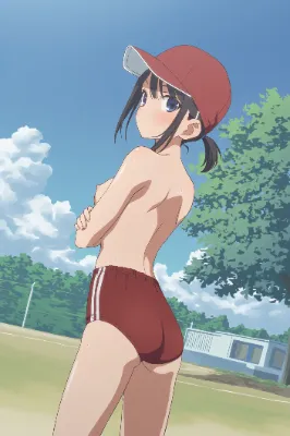 裸ブルマで見返り