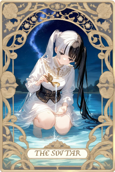 星の乙女と夜の水辺