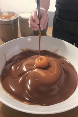 キャラメルソースをかけて