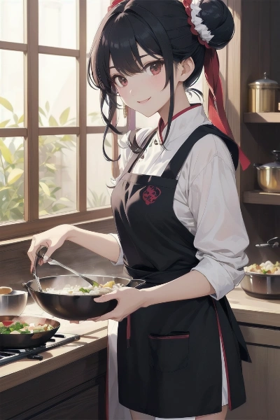 料理を作る楊貴妃様