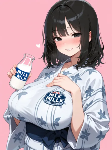 お姉ちゃんは牛乳で大きくなったんだぞ♡