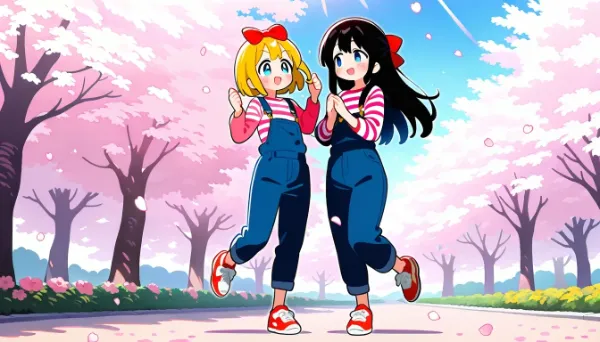 桜のしたでピョン