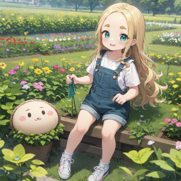 おでこちゃんと謎の生物