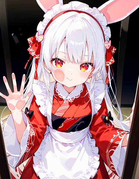 各キャラのガラス越しのほっぺとお手て