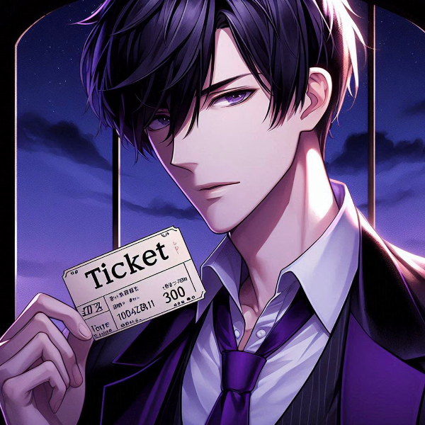 チケットと、黒髪短髪男性★その1(13枚)