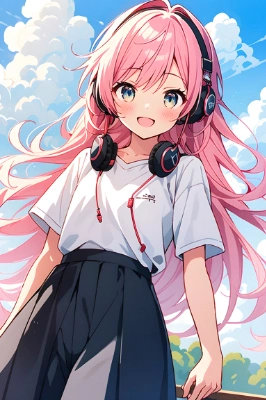 ヘッドホン少女