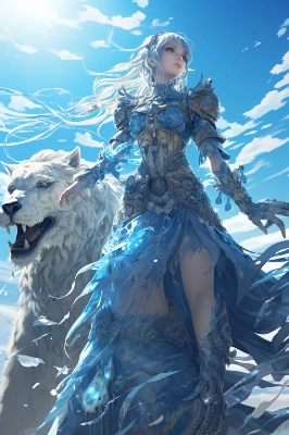 wolf summoner woman