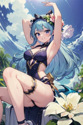 日光浴中