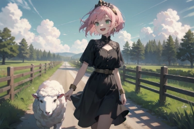 羊とモモ姫
