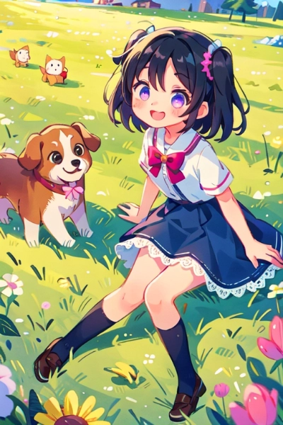 メルヘンな犬とうちの子♥（13枚）