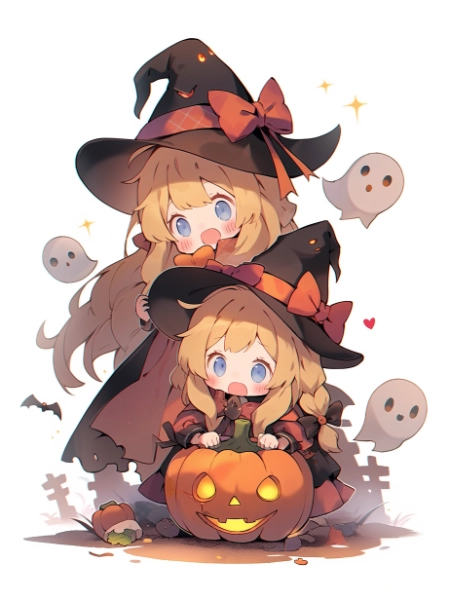 ハロウィンの魔女っ子