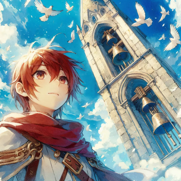 平和の鐘と赤毛少年