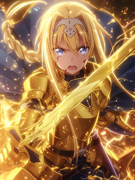 決闘でゾーンに入ったカッコいいSAOのアリス！