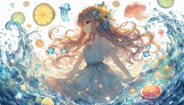 果実の海に舞う少女の幻想