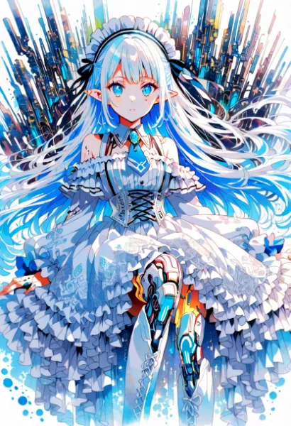 蒼き機械のエルフメイドの覚醒