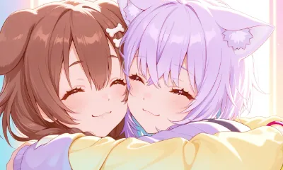 おかころが抱き合ってる姿