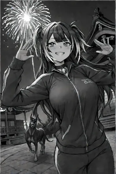 境内を愛犬とお散歩