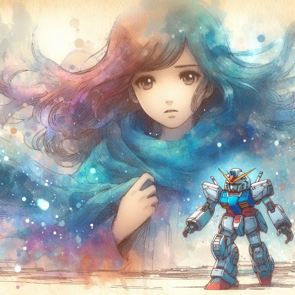 イマジナリーガンダムから勇気を貰っているイメージ