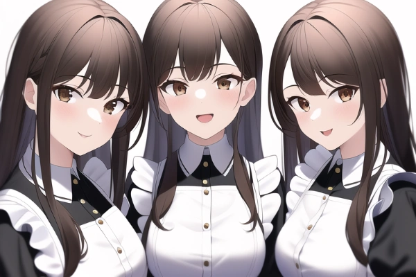 メイドの三つ子