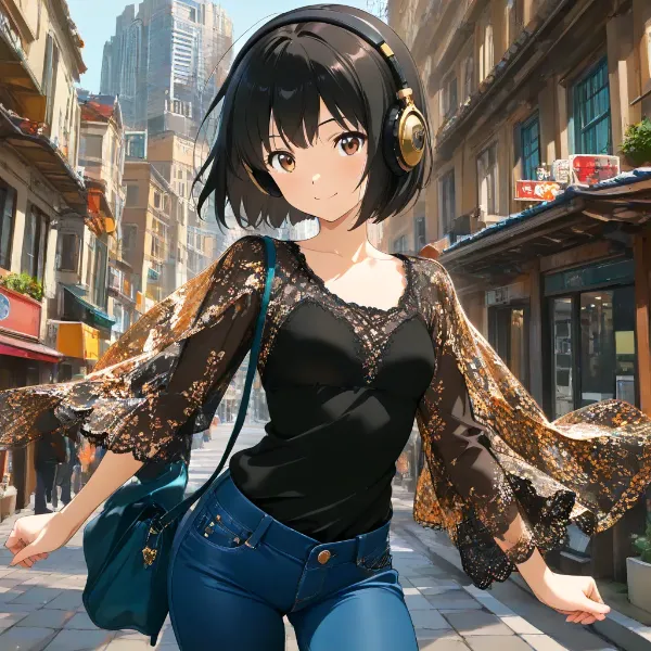 音楽聴いて街散策