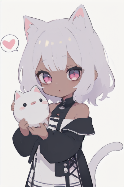 白猫少女のぬくもりある秘密