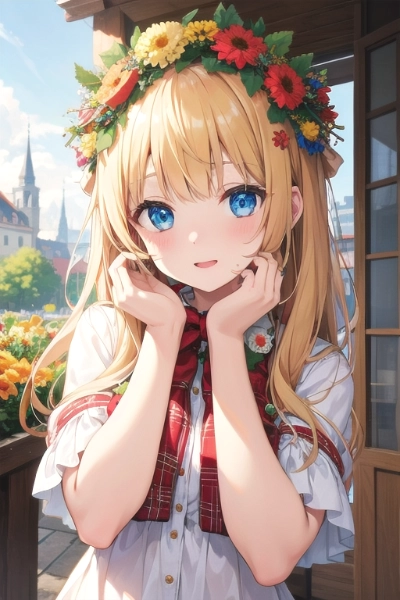 美少女　花輪