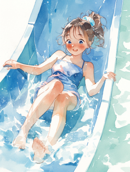 ウォータースライダー。