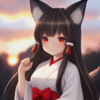 狐耳巫女