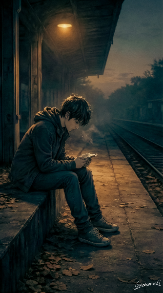 返信のない手紙を抱えて／スマホ壁紙アーカイブ