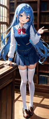 お昼の図書室