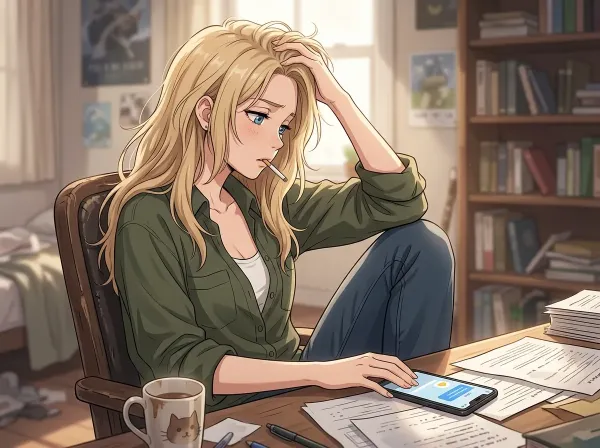 午後のメッセージに揺れる心