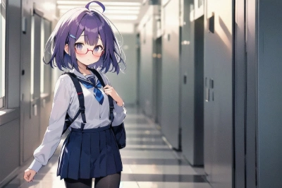 紫髪の女の子