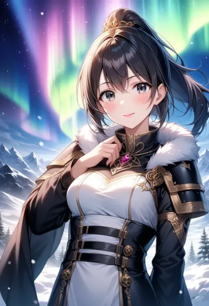 オーロラの優しい微笑み