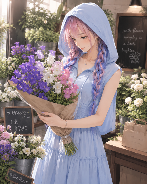 ツリガネソウを買うサイちゃん🌸