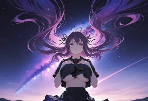 髪