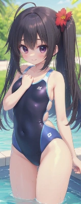 海やプールで