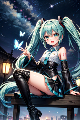 初音休憩中