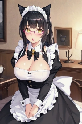 黒猫メイド