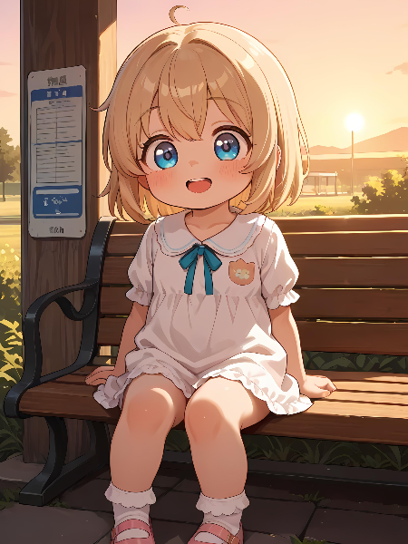 バスには乗らないよパパを待ってるの