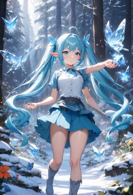 雪ミクと氷の蝶々