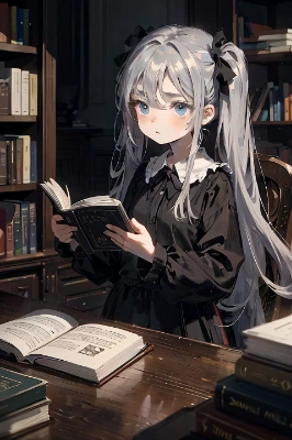 本を読むレイ