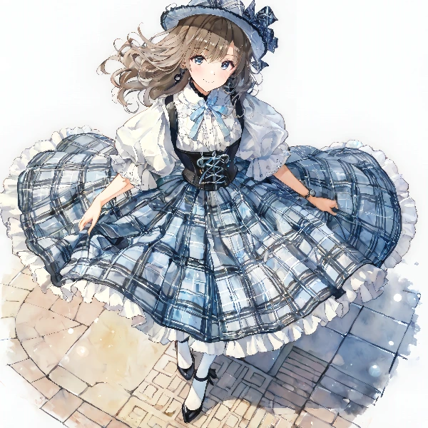 風をはらむビスチェ