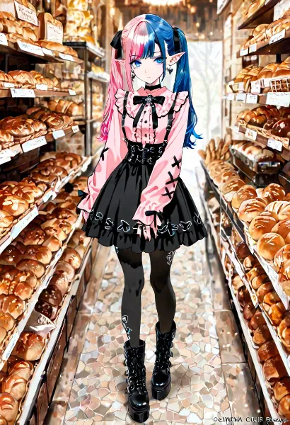 パン屋の甘い秘密の少女