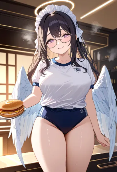 久々にブルマで料理する絵です