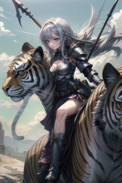 虎を従える戦士