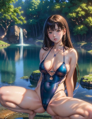 水着で〜す♥