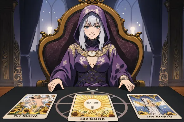 紫の魔女と運命のタロット予言